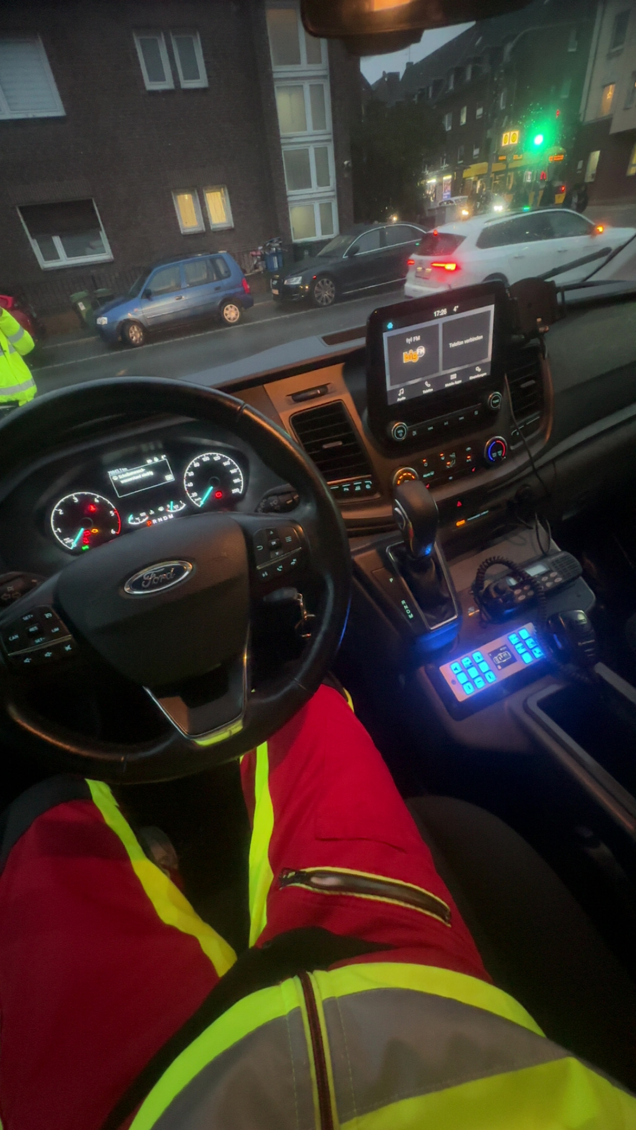 Rettungswagen mit Blaulicht